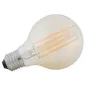 Żarówka LED "G80" *220-240V 4W 2200K E27* AMBER Ø 7,5X11 cm